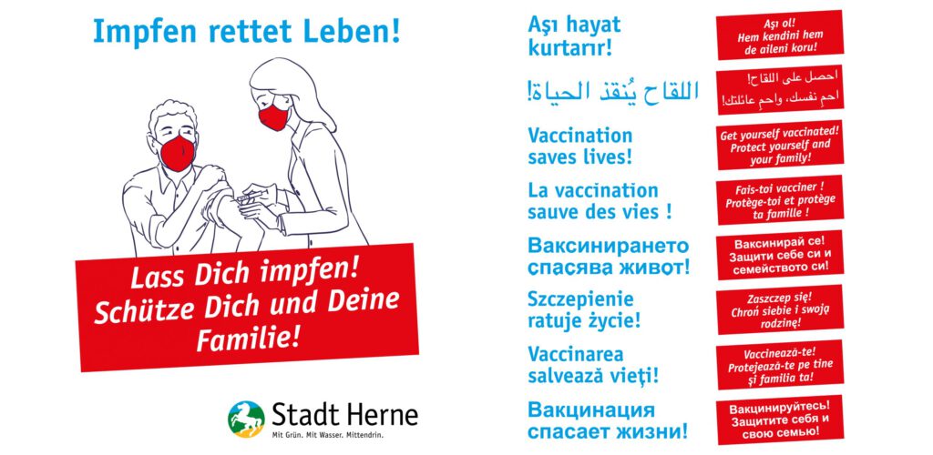 Logo der Impfkampagne der Stadt Herne